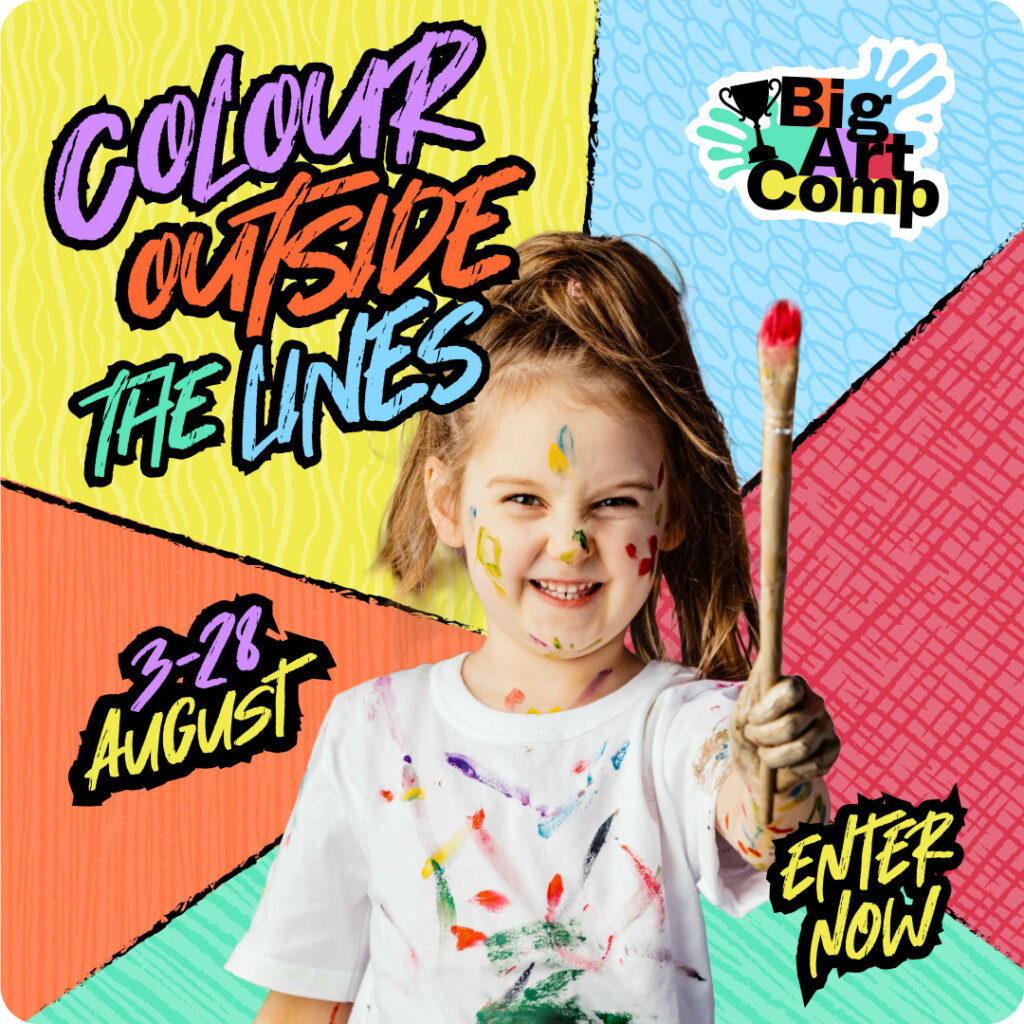 Big Art Comp | Colour Outside The Lines | 3-28 August | Enter Now
