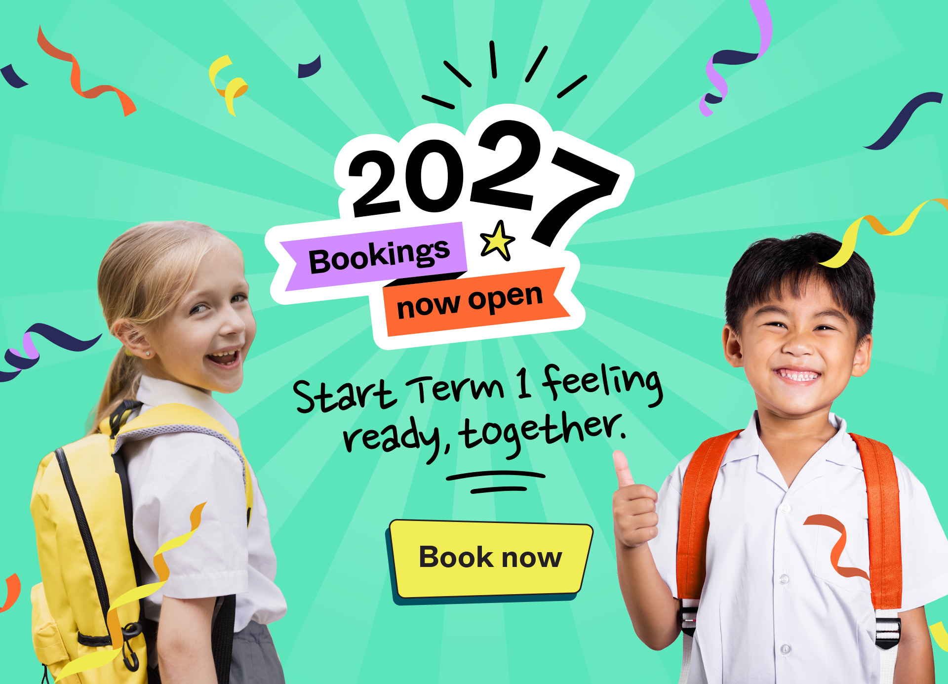 2027 bookings now open